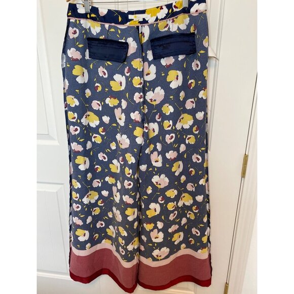 Boden Floral Wide-Leg Trousers, Size 12R - Picture 11 of 13
